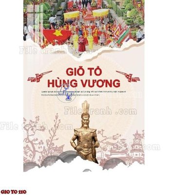 File tranh File thiết kế giỗ tổ hùng vương 110 (gốc) in vải canvas