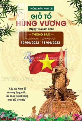 Tải file gốc File thiết kế giỗ tổ hùng vương 114 dùng cho in ấn