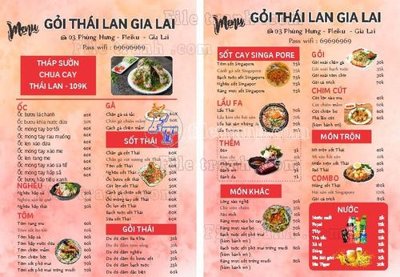 File tranh ảnh gốc goi thai lan dùng cho in khổ lớn
