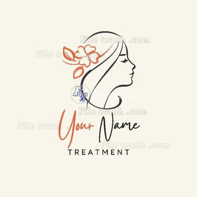 File tranh illustrated_beauty_clinic_logo_template (gốc) chủ đề động vật