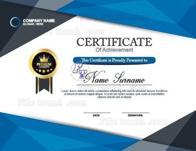 File PSD mau chung nhan 113 (chất lượng in ấn)