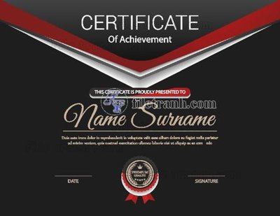 File in trần mau chung nhan 143 (file gốc) hoa văn 3D