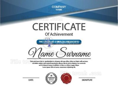 File PSD mau chung nhan 145 (bản gốc) đã tách nền