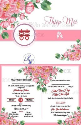 File in trần mau thiep cuoi dep (21) (bản gốc 3D) sống động