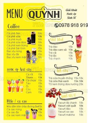 File ảnh menu quynh (gốc) in biển hiệu