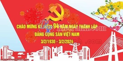 File in ấn File thiết kế mẫu tranh mừng đảng mừng xuân MX121 chuyên nghiệp