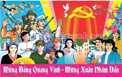 File tranh gốc File thiết kế mẫu tranh mừng đảng mừng xuân MX164 (sắc nét từng chi tiết)