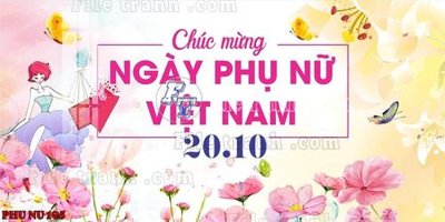 File gốc File mẫu phông sân khấu quốc tế phụ nữ 8/3 mã 105 (in lụa) trang trí tường
