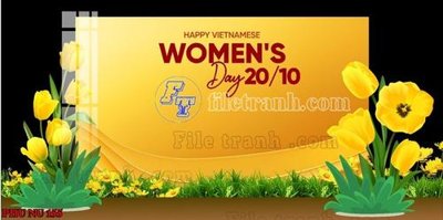 Tải file File mẫu phông sân khấu quốc tế phụ nữ 8/3 mã 155 (gốc) làm file quảng cáo