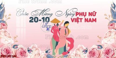 File in trần File mẫu phông sân khấu quốc tế phụ nữ 8/3 mã 161 (file gốc) hoa văn 3D