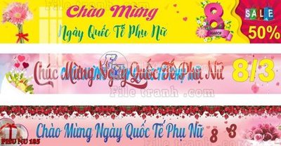 File gốc File mẫu phông sân khấu quốc tế phụ nữ 8/3 mã 185 (phiên bản chuẩn) để in ấn