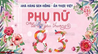 File tranh File mẫu phông sân khấu quốc tế phụ nữ 8/3 mã 186 (bản gốc) in canvas