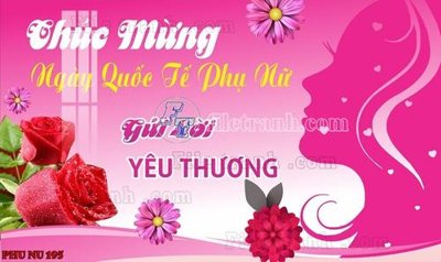 File tranh in trần File mẫu phông sân khấu quốc tế phụ nữ 8/3 mã 195 (ảnh gốc siêu nét)