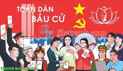 Tệp tin gốc File thiết kế mẫu pano phông tranh bầu cử 104 (dùng cho in) File thiết kế mẫu pano phông tranh bầu cử 104