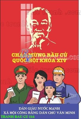 Mua file gốc File thiết kế mẫu pano phông tranh bầu cử 114 (PSD) tại Filetranh.com