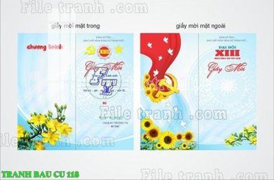 File tranh quảng cáo File thiết kế mẫu pano phông tranh bầu cử 118 (file gốc) chuyên nghiệp