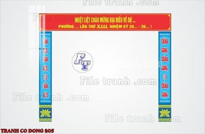 File gốc File thiết kế mẫu pano phông tranh cổ động 205 (in tráng gương) hiện đại