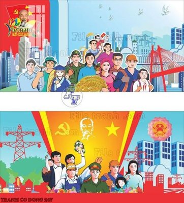 Tệp tin gốc File thiết kế mẫu pano phông tranh cổ động 267 (dùng cho in ấn) chuyên nghiệp