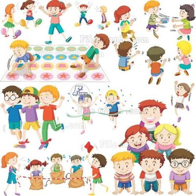 File gốc vector tre em 136 (in lụa) họa tiết 3D