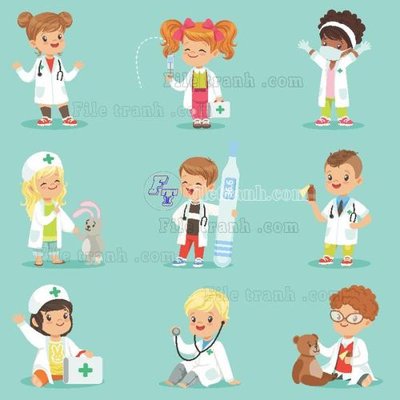 File gốc vector tre em 79 (phong cách) châu Âu