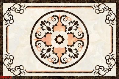 File gốc File sàn nhà thảm gạch SN492 (in lụa) hoa văn cổ điển