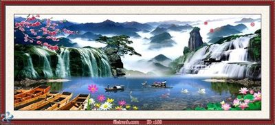 File PSD Tranh phong thủy 108 (gốc) tách lớp chi tiết