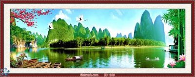 Tải file Tranh phong thủy 109 (gốc) in tranh tráng gương