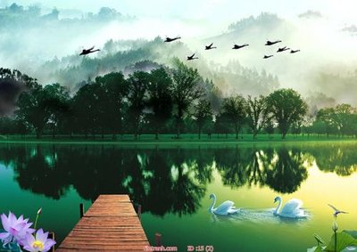 File gốc Tranh phong thủy 15 (in 3D) nghệ thuật