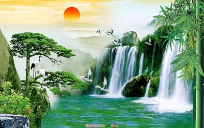 Download file tranh Tranh phong thủy 4 (file gốc PSD)