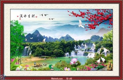 File PSD Tranh phong thủy 45 (bản gốc) chất lượng nhất