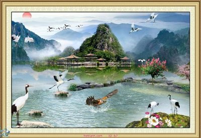 File gốc Tranh phong thủy 67 (chủ đề hiện đại) trang trí