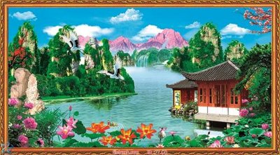 File gốc Tranh phong thủy 77 (in mica) cắt laser