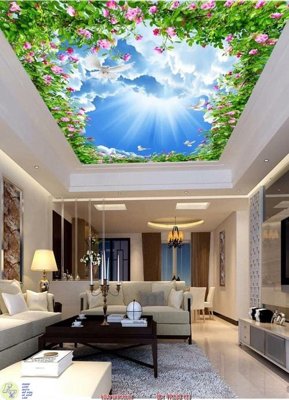 File tranh File psd trần 3d TR132 (bản gốc) trang trí văn phòng