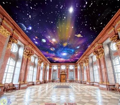 File tranh quảng cáo File psd trần 3d TR135 (download file gốc)