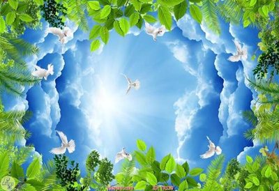 File tranh PSD File psd trần 3d TR139 chất lượng cao