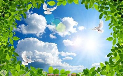 File ảnh File psd trần 3d TR190 (gốc) in decal dán tường