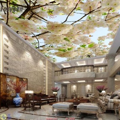 Tải file File psd trần 3d TR218 (ảnh gốc) in tranh kính
