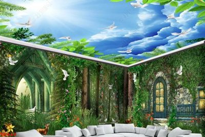 Tệp tin gốc File tranh trần mây 3d TR446 (chất lượng cao) File tranh trần mây 3d TR446