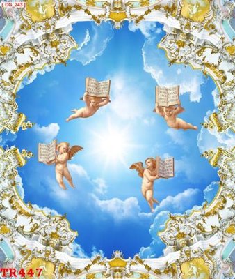 Tải file gốc File tranh trần mây 3d TR447 (in khổ lớn) không vỡ