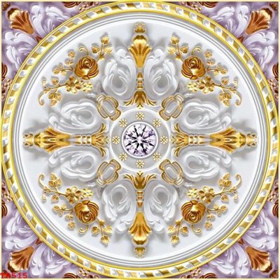 File tranh gốc in trần nhà File tranh trần mây 3d TR515 3D