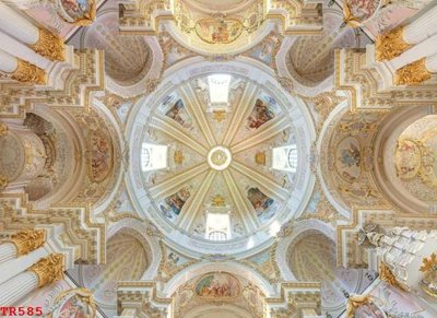 File in lụa File tranh trần mây 3d TR585 (hoa văn) File tranh trần mây 3d TR585