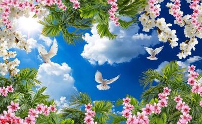 Mua file ảnh gốc File tranh trần mây 3d TR661 (chất lượng cao)