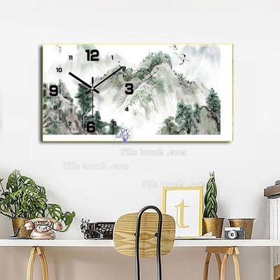 Tải file File tranh đồng hồ tráng gương BDH1016 (PSD) cho in tranh 3D