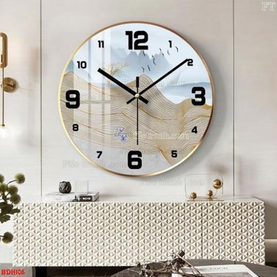 File tranh in tráng gương File tranh đồng hồ tráng gương BDH105 (siêu nét)