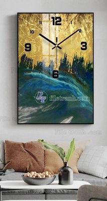 Tải file File tranh đồng hồ tráng gương BDH1068 (ảnh gốc) in tráng gương