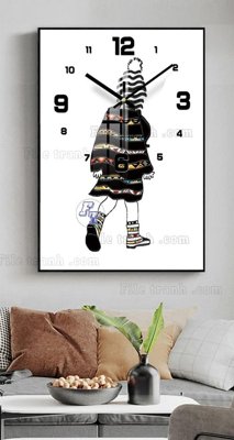 File in ấn File tranh đồng hồ tráng gương BDH1072 chuyên nghiệp