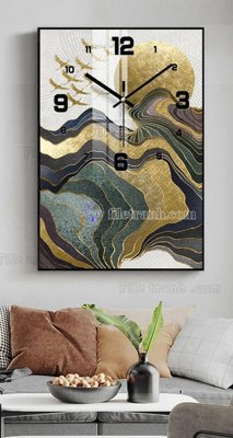 File ảnh File tranh đồng hồ tráng gương BDH1073 (gốc) dùng in Pano