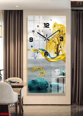 File gốc File tranh đồng hồ tráng gương BDH113 (PNG) không nền chất lượng