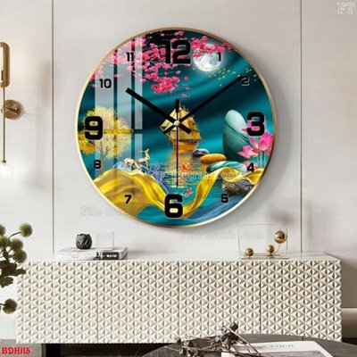 File gốc File tranh đồng hồ tráng gương BDH115 (dành cho trang trí nội thất)