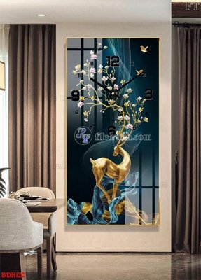 Mua file tranh gốc File tranh đồng hồ tráng gương BDH120 tại Filetranh.com